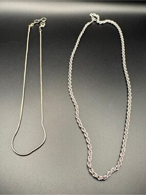 14K GP  Rope Chain Necklace and a chain for crafting or repair